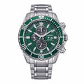 Citizen Promaster Chronograph Green Dial Eco-Drive Diver's / CA0820-50X