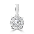Pendant with 0.25ct Diamonds in 9K White Gold