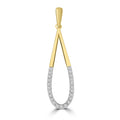 Pendant with 0.07ct Diamonds in 9K Yellow Gold