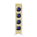 Diamond Saphhire Pendant with 0.10ct Diamonds in 9K Yellow Gold - P-20514BS-010-Y