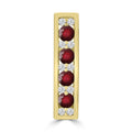 Diamond Ruby Pendant with 0.10ct Diamonds in 9K Yellow Gold - P-20514RB-010-Y