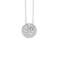 Ellani sterling silver round pendant/P720RS