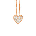 Ellani sterling silver love heart pendant/P749R