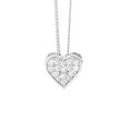 Ellani sterling silver love heart pendant/P749s
