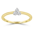 Ring with 0.15ct Diamond in 9K Yellow Gold