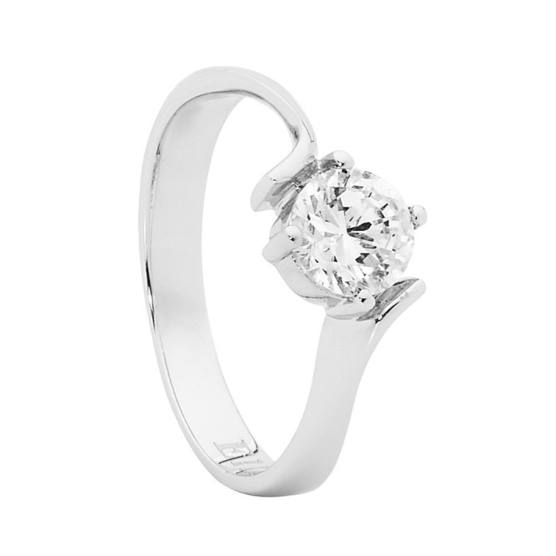 silver engegement ring
