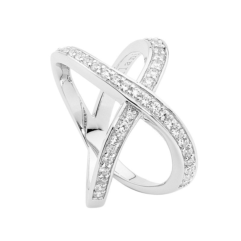 silver cross ring