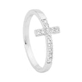 silver cross ring