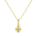 Diamond Necklace 40-45cm with 0.01ct Diamonds in 9K Yellow Gold