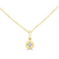 Diamond Necklace 40-45cm with 0.016ct Diamonds in 9K Yellow Gold