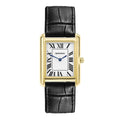 Sekonda Mens Clement Guilloche Dial Black Leather 28x37mm Watch
