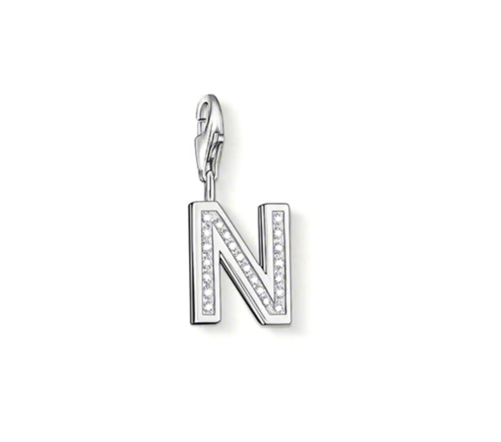 CC236 /  Letter 'N' CZ Thomas Sabo Charm