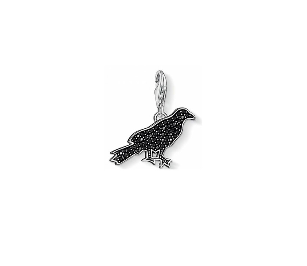 CC1125 / Black CZ Raven Thomas Sabo Charm