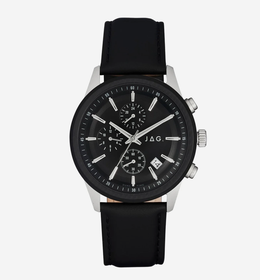 Jag Jamieson Black Dial Watch / J2639