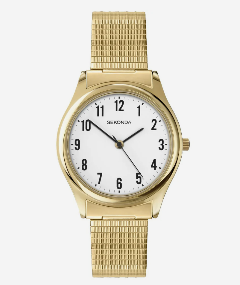 Sekonda Classic Gold Plated White Dial Watch / SK3752