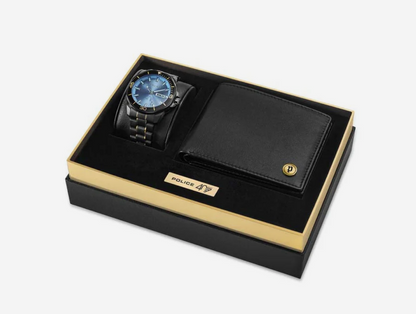 Police Mens 40th Anniversary Watch + Wallet Set / PEWJH0030301