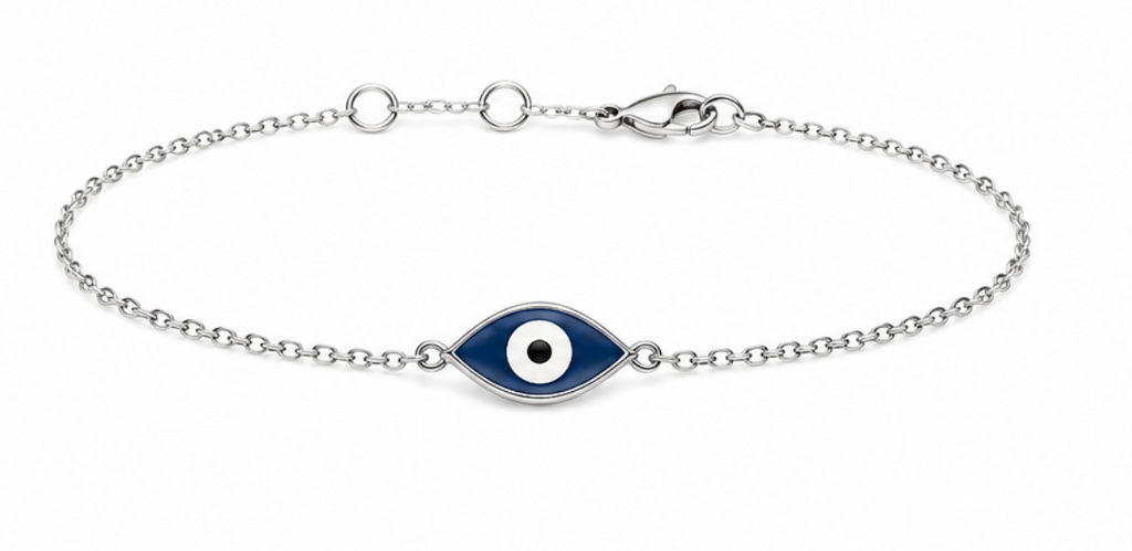 Silver Evil Eye Bracelet