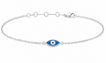Silver Evil Eye Bracelet