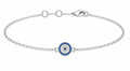Silver Evil Eye Bracelet