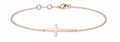 Silver - Rose Gold Plated Cross Bracelet