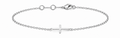 Silver Small Cross Bracelet
