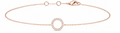 Silver - Rose Gold Plated Circle Bracelet