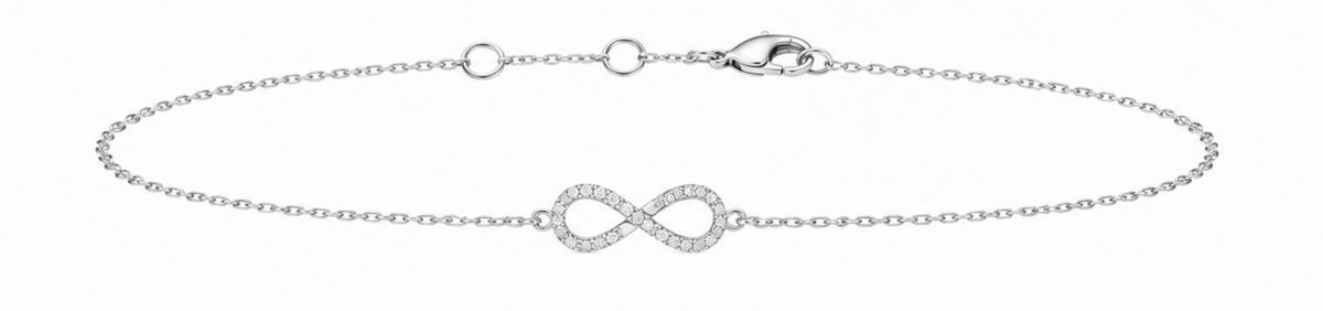 Small Silver Infinity Bracelet