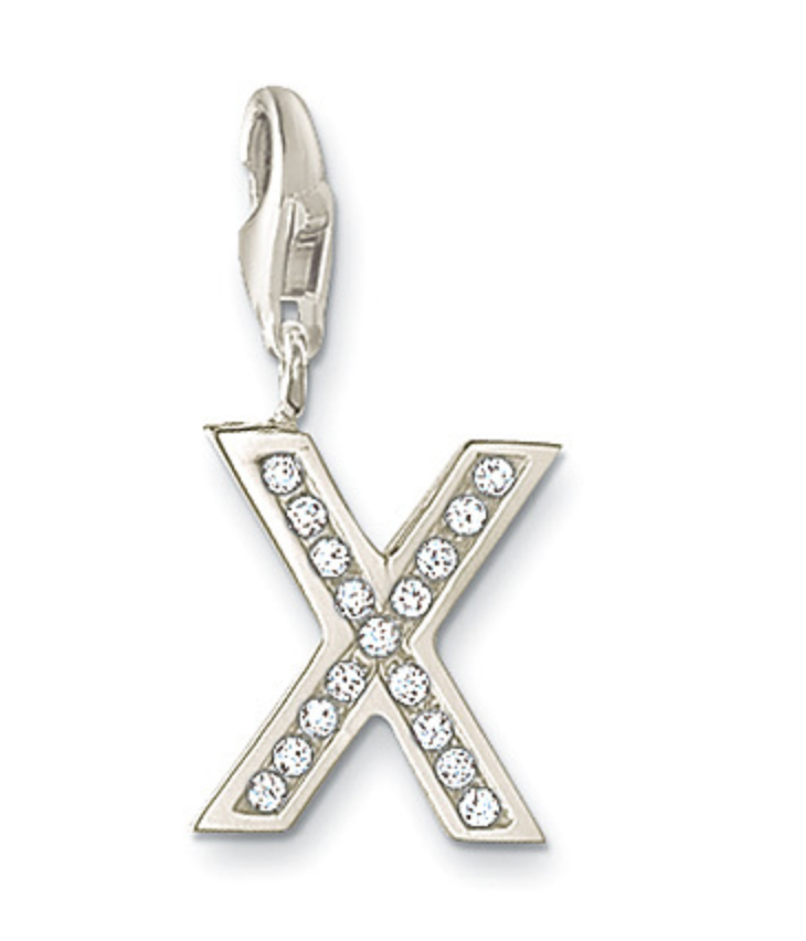 CC246 / Letter 'X' CZ Thomas Sabo Charm