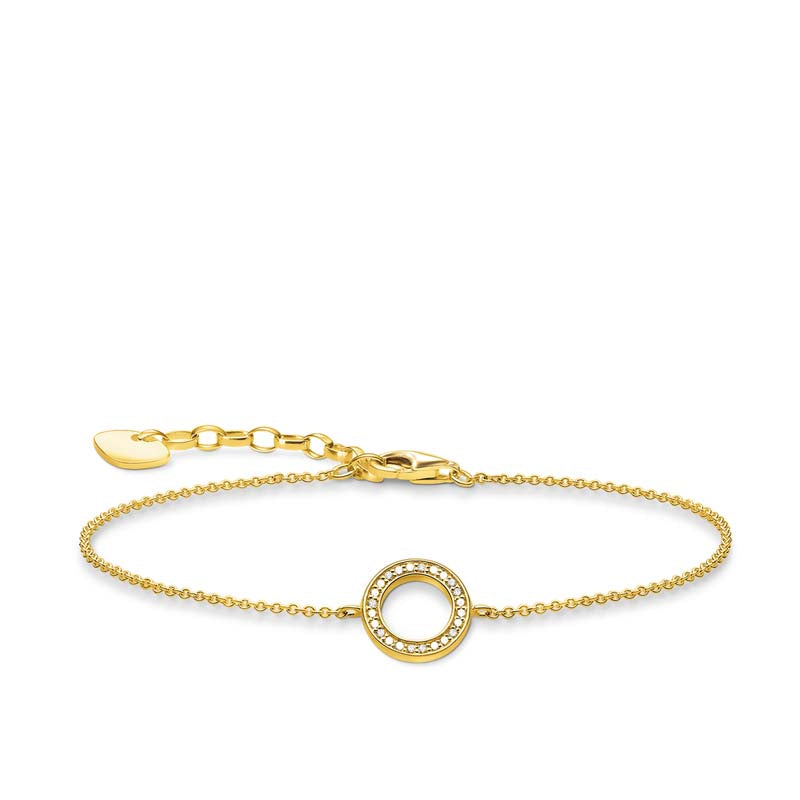 TA1652/ Thomas Sabo Circular CZ YLW GP Bracelet