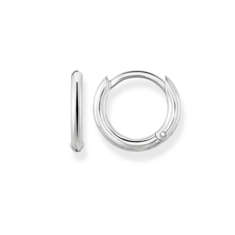 TCR607/ Thomas Sabo Polished Silver Hoop Earrings
