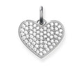 TLBPE0022CZ/ Thomas Sabo Engravable Pave CZ Heart Pendant