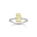 THOMAS SABO Ring with white mini sized goldbears and zirconia