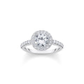 THOMAS SABO Halo ring with white zirconia in brilliant cut