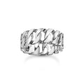 THOMAS SABO Wide ring with chain links silver