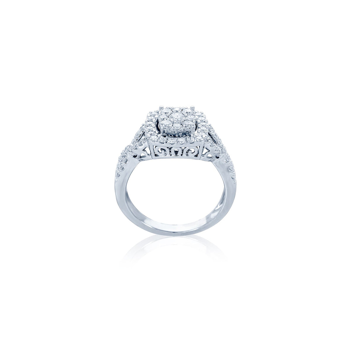 14kw diamond engagement ring with wedding band