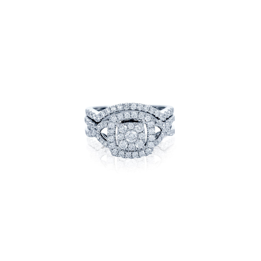14kw diamond engagement ring with wedding band