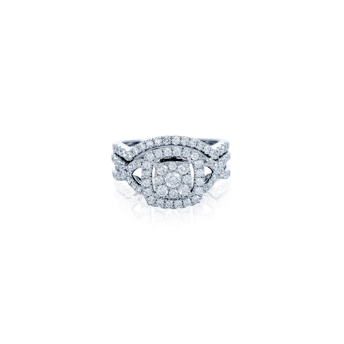 14kw diamond engagement ring with wedding band