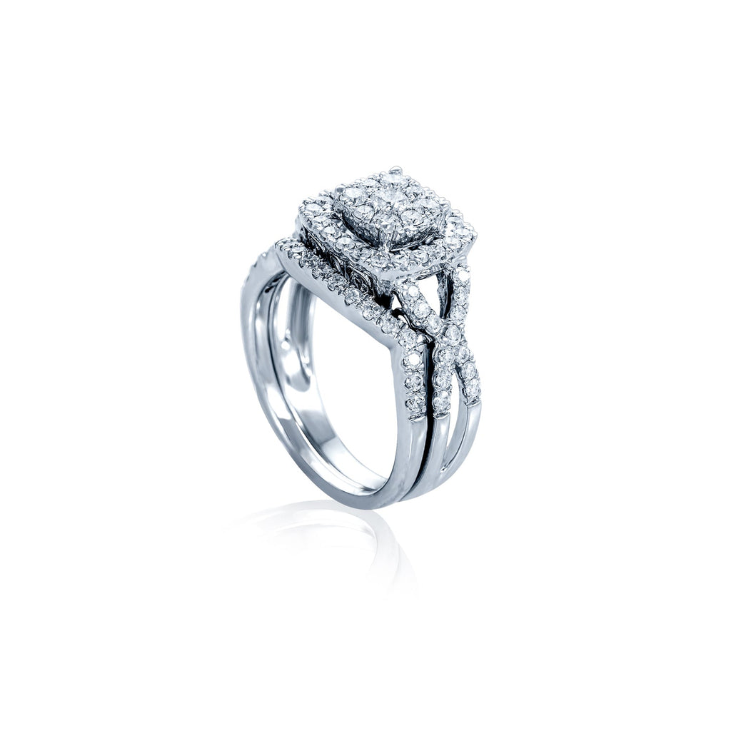 14kw diamond engagement ring with wedding band
