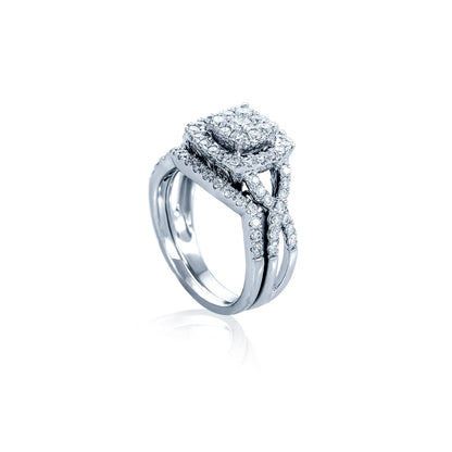14kw diamond engagement ring with wedding band