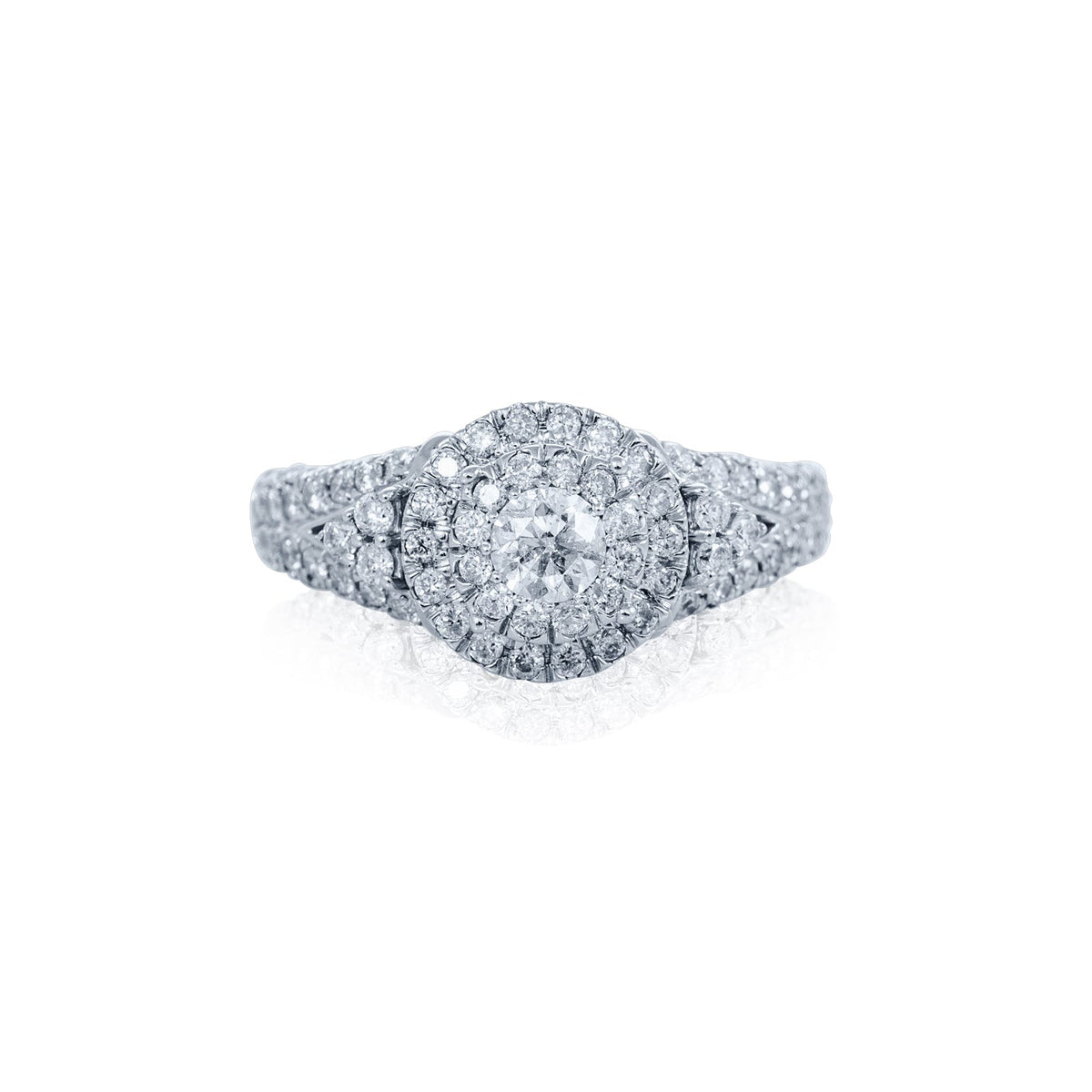 Verve 14K Engagement Ring with Wedding Band