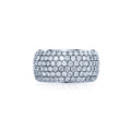 Verve 10K White Gold Diamond Dress Ring