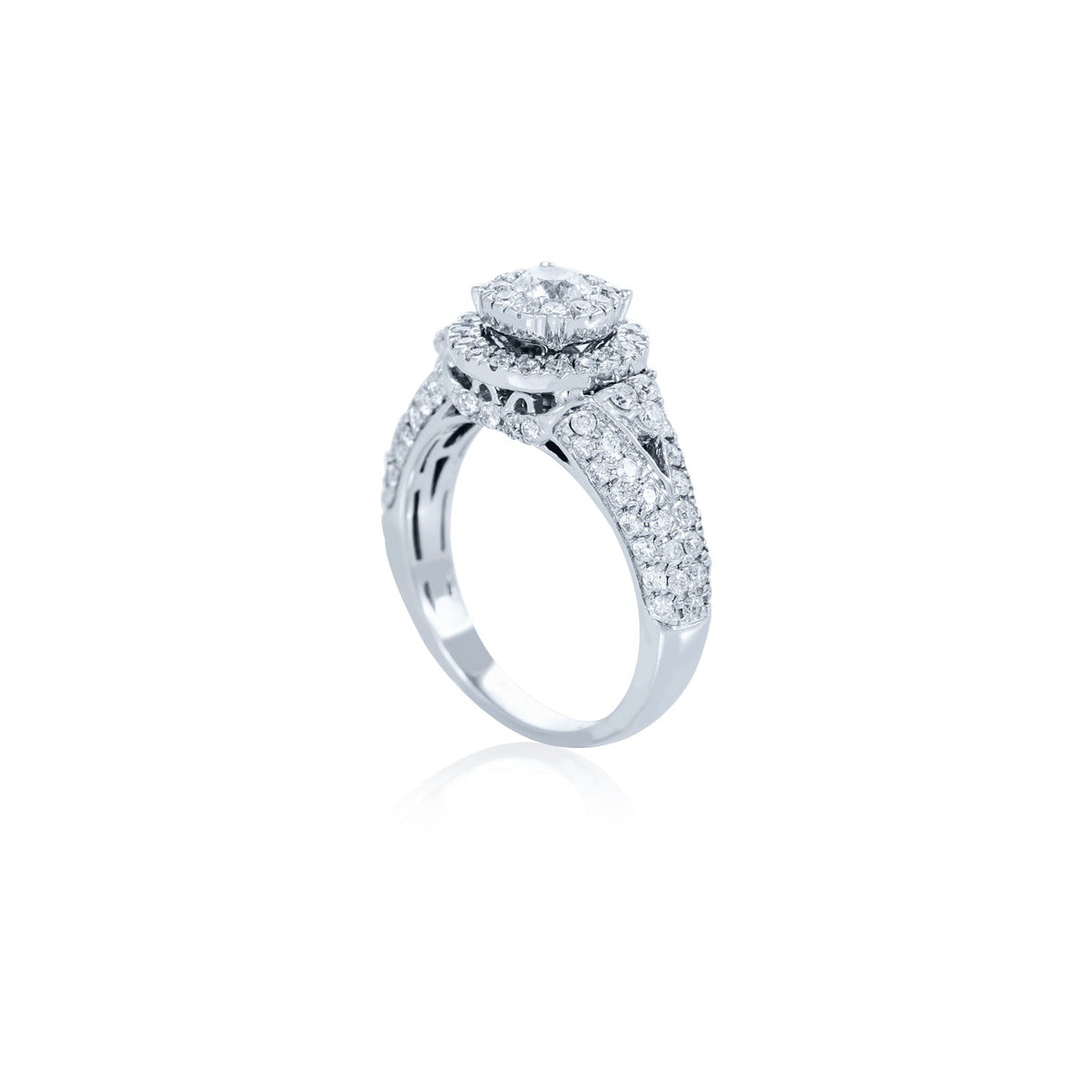 Verve 14K Engagement Ring with Wedding Band