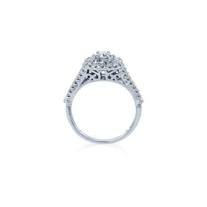 Verve 10K Engagement Ring with Wedding Band