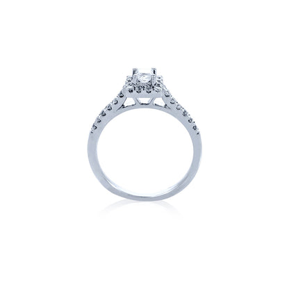 Verve 14K Engagement Ring with Wedding Band