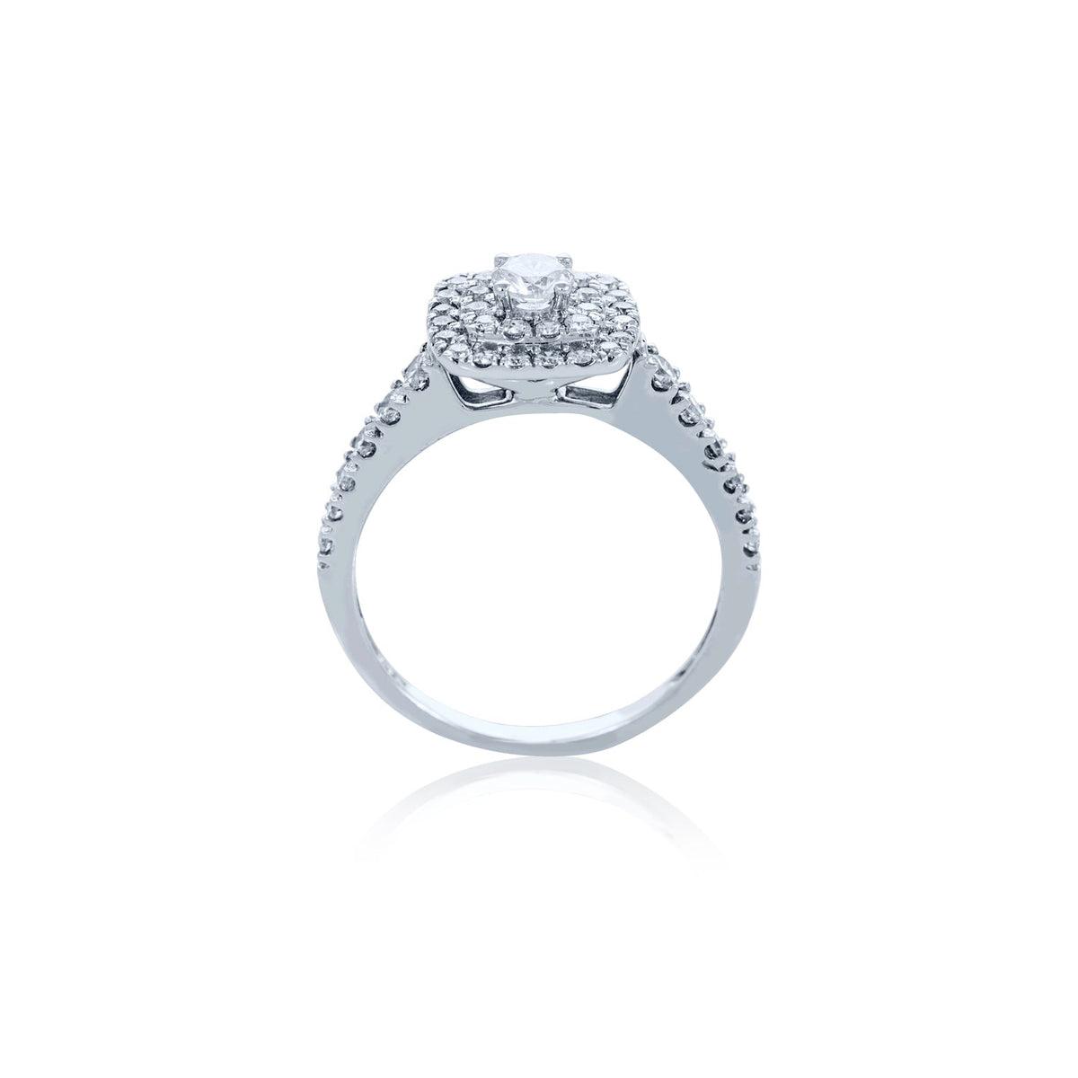 Verve 10K Engagement Ring with Wedding Band
