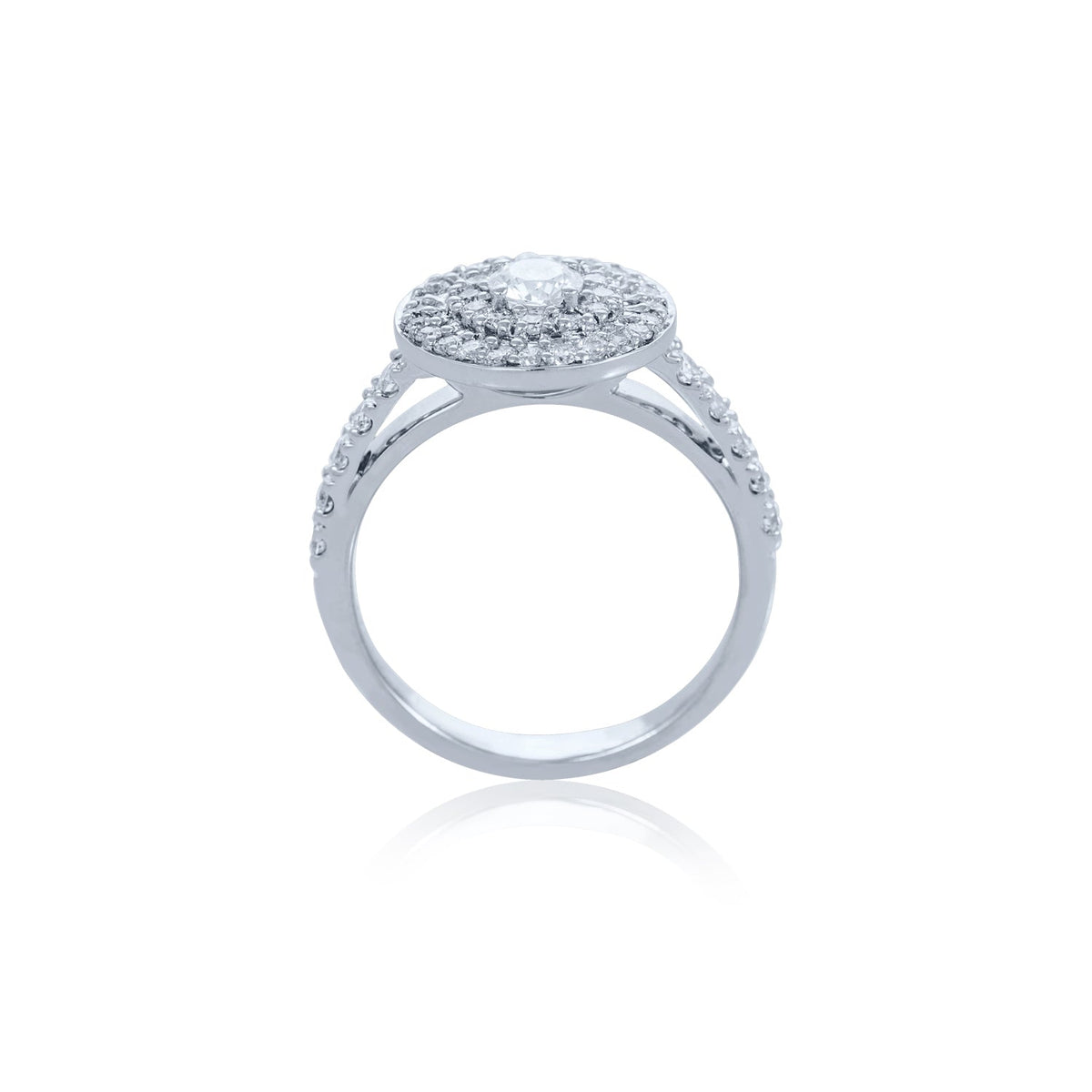 Verve 18K Engagement Ring with Wedding Band