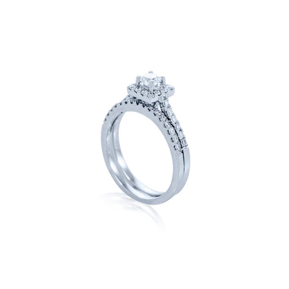 Verve 14K Engagement Ring with Wedding Band