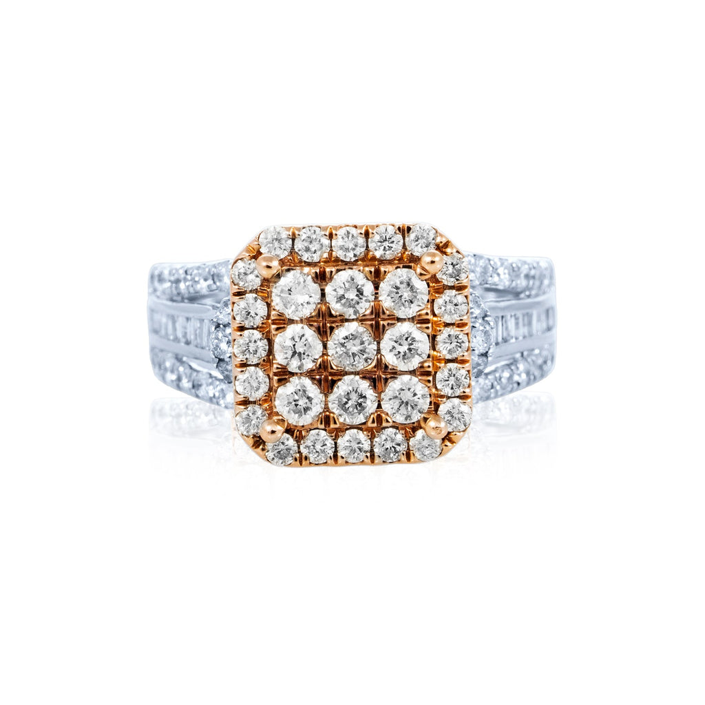 14kw Fashion Dress Diamond Ring