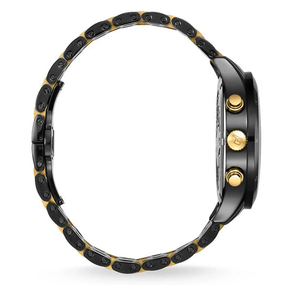 TWA0264/ THOMAS SABO REBEL URBAN BLACK BICO GOLD MENS WATCH