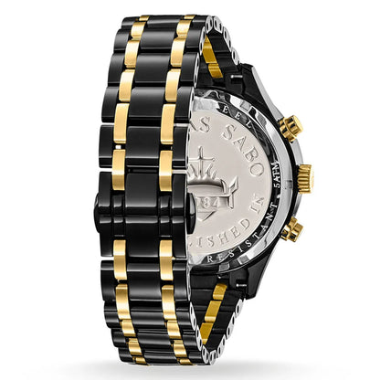 TWA0264/ THOMAS SABO REBEL URBAN BLACK BICO GOLD MENS WATCH